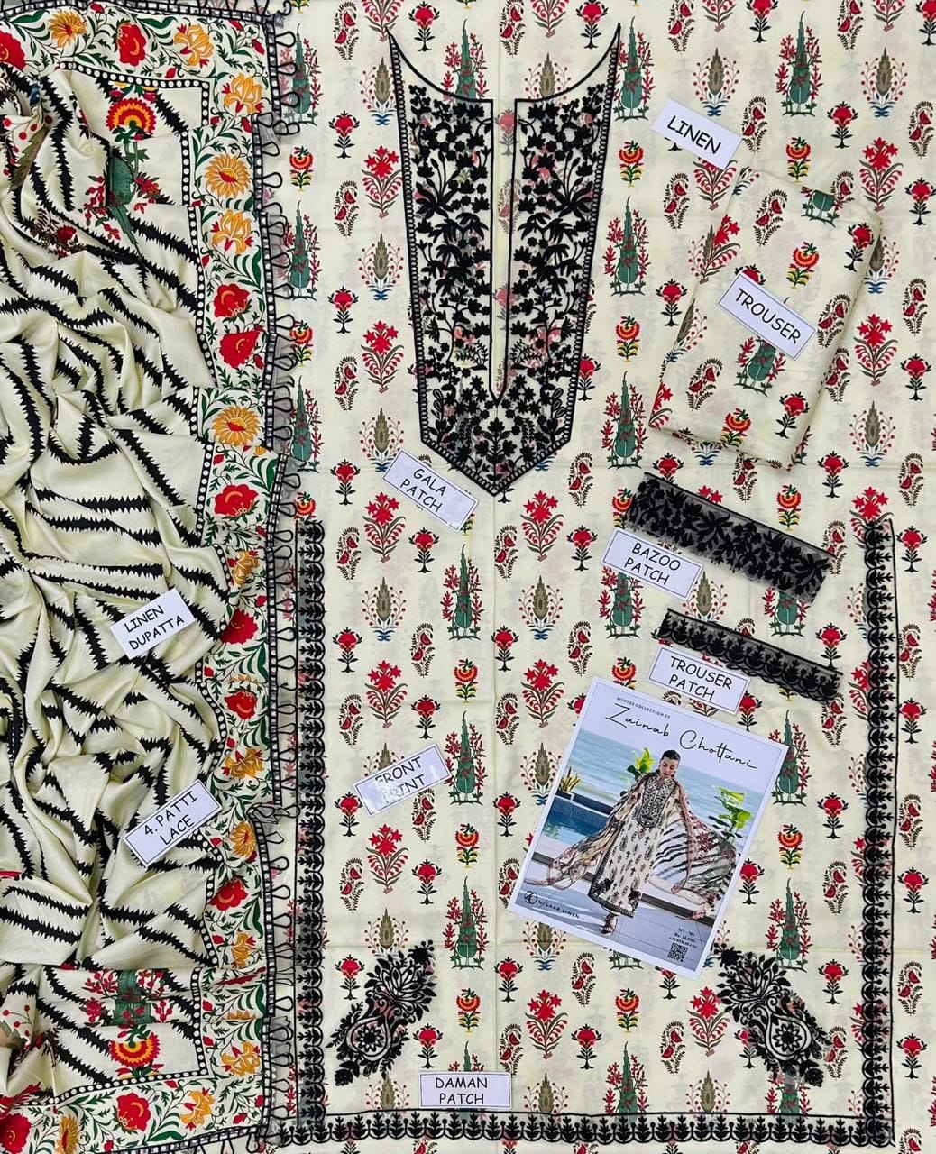 3 piece unstitched suits